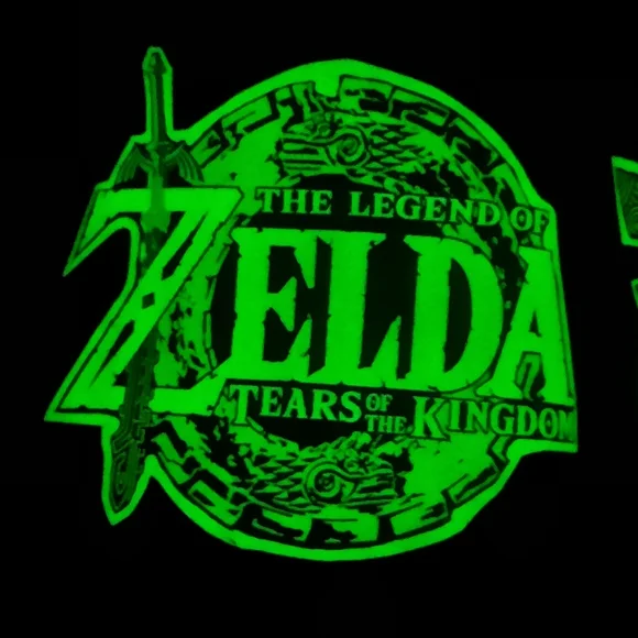 Vans Custom Glow in the dark Zelda Tears of the Kingdom black leather shoes 8.5 - Picture 9 of 16